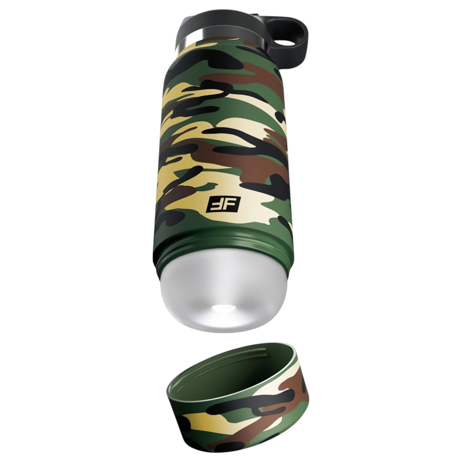 Fap Flask Happy Camper - masturbátor vo fľaši - zeleno-čierny