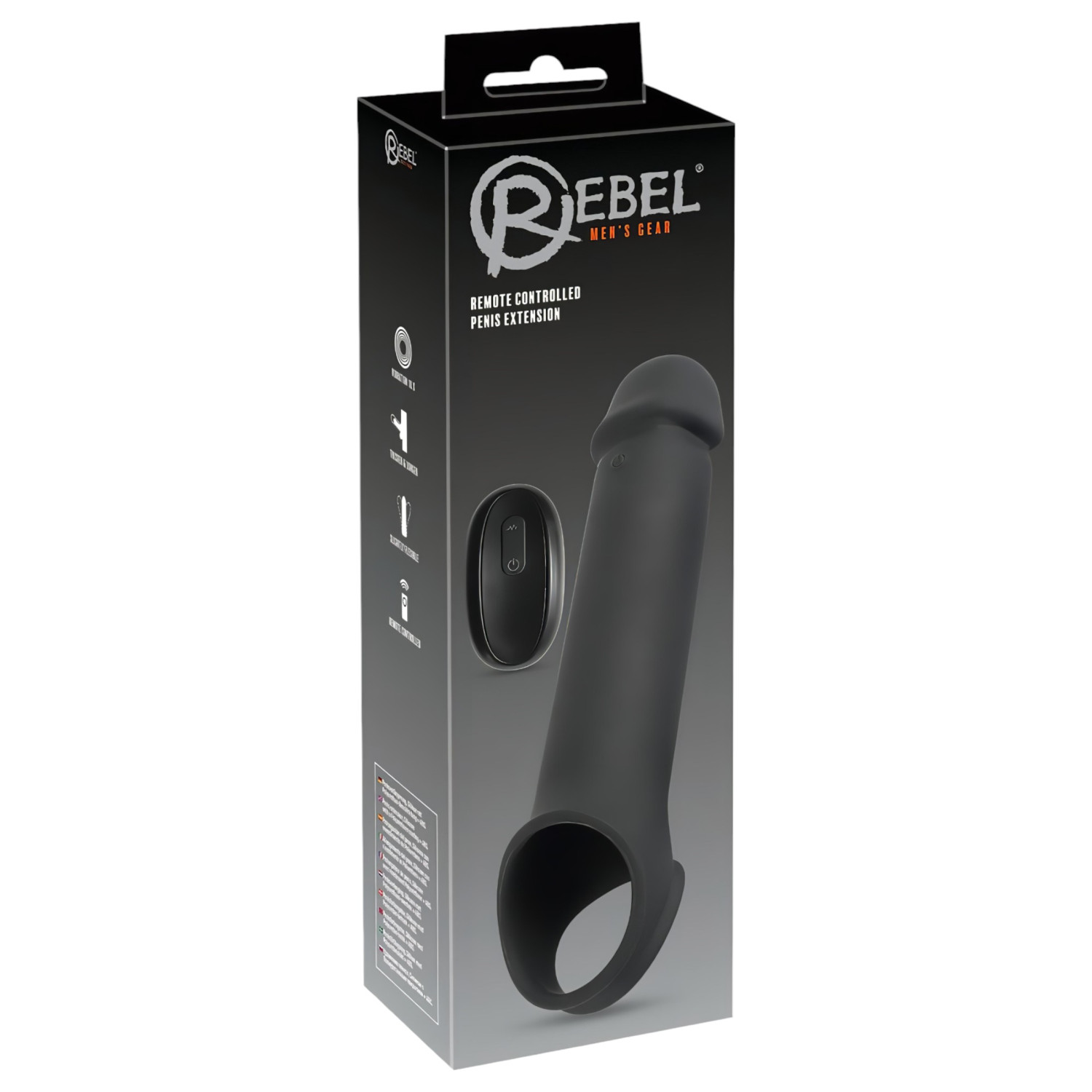 Rebel - vibračný návlek na penis - nabíjateľný