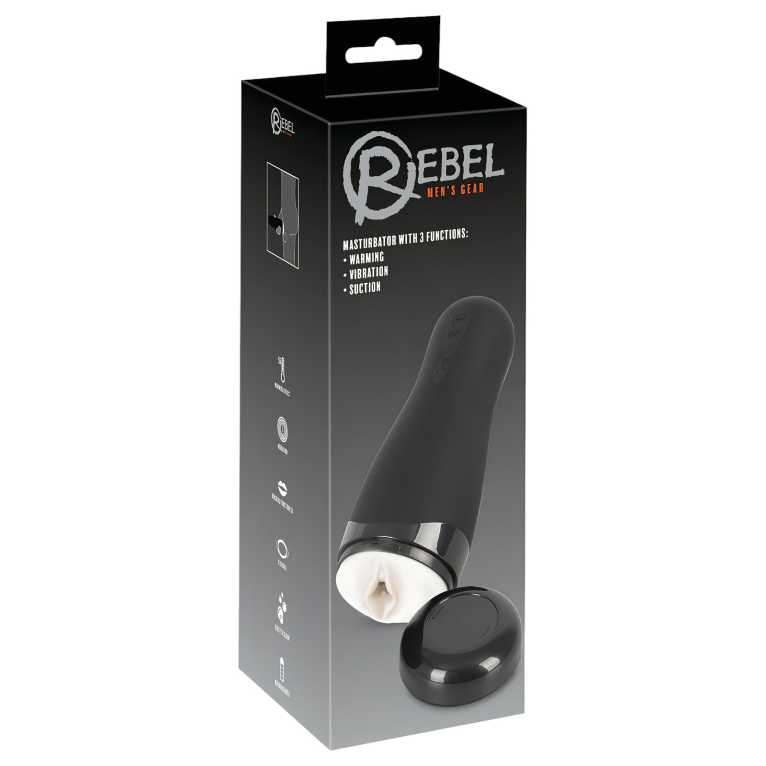 Rebel - masturbátor pre mužov - 3 funkcie