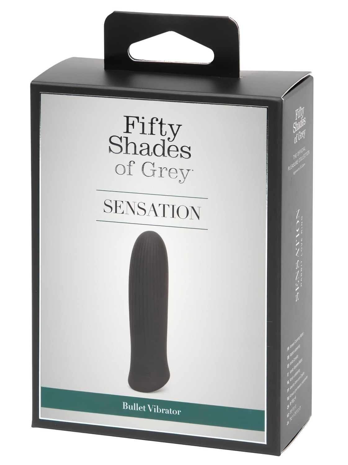 Fifty Shades of Grey - mini vibrátor - výkonný - čierny
