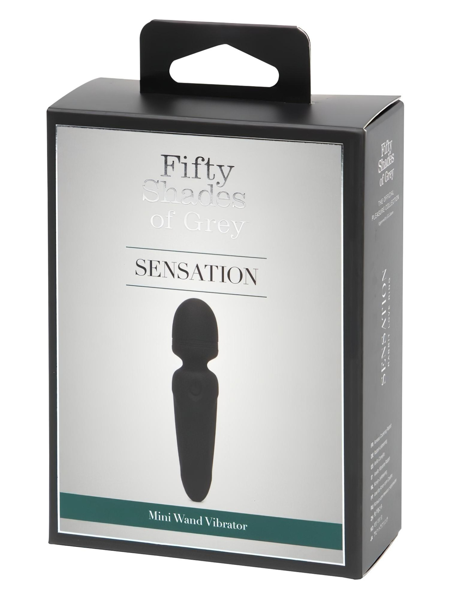 Fifty Shades of Grey - mini masážna hlavica - čierna