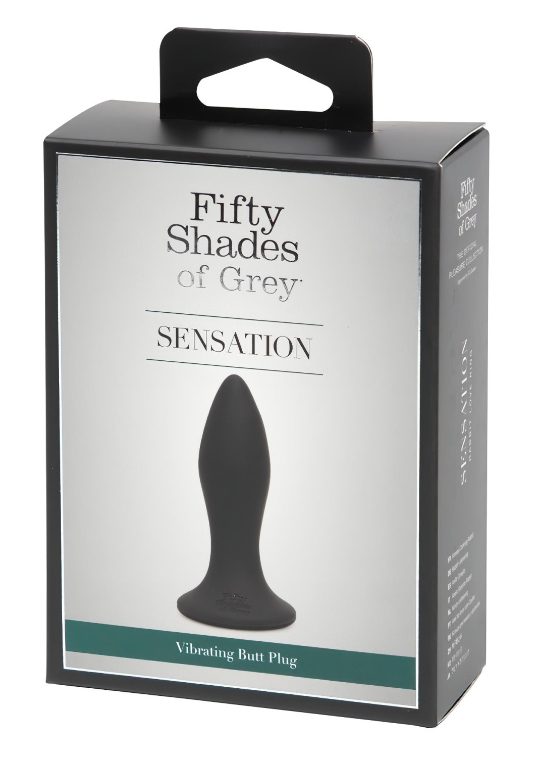 Fifty Shades of Grey - análny vibrátor - čierny