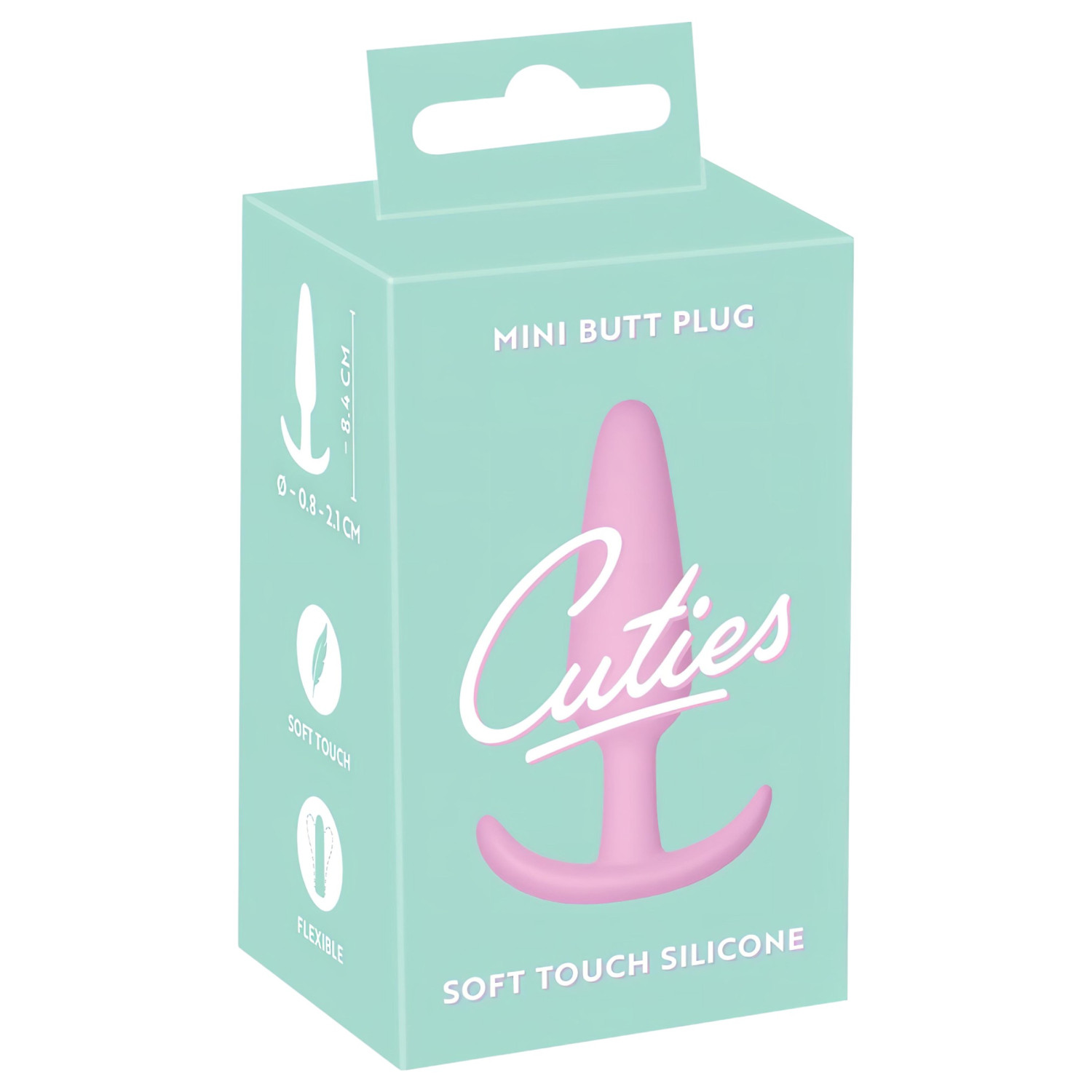 Cuties - mini análny kolík - silikónový - ružový - 2