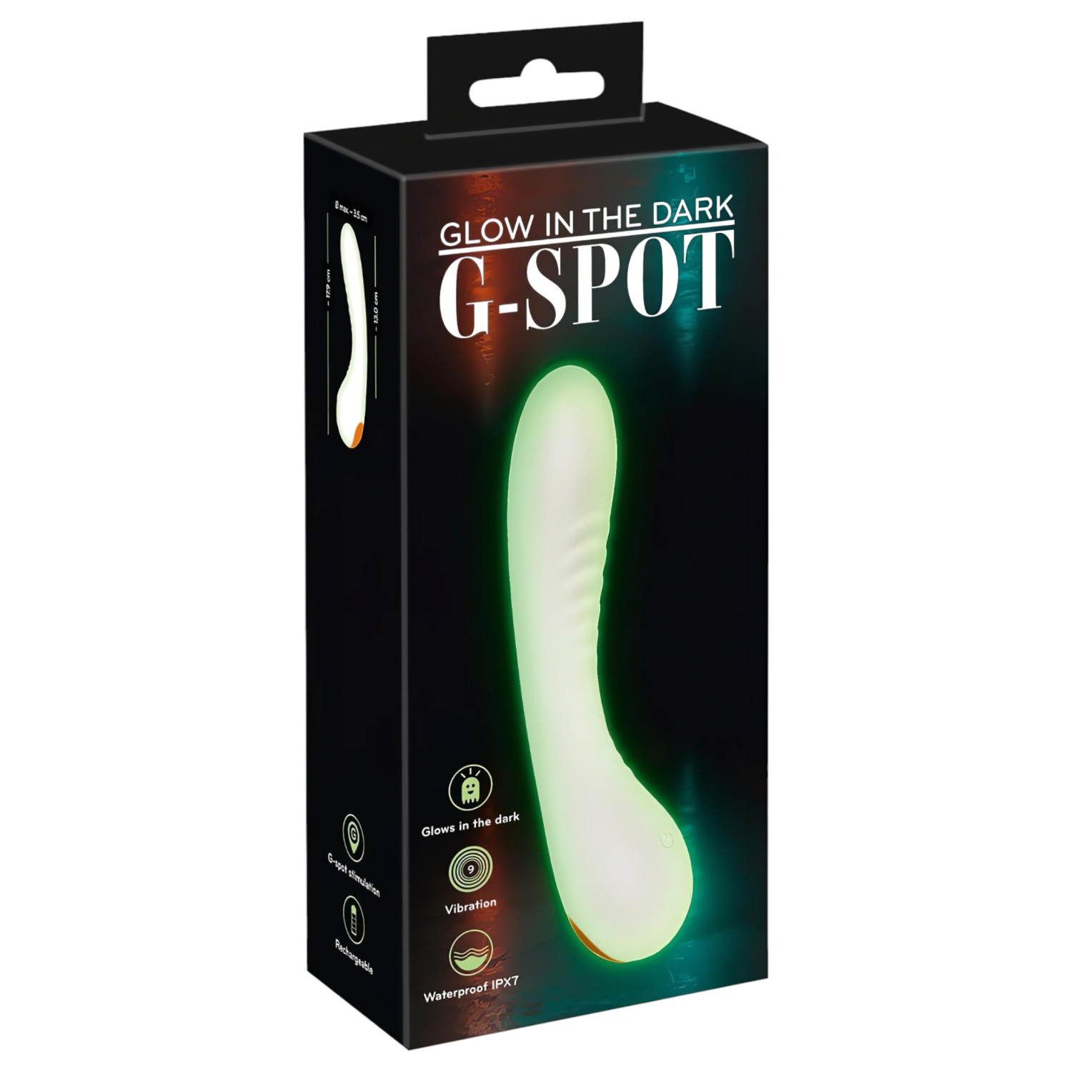 You2Toys Glow in the dark - svietiaci G-bod vibrátor (biely)