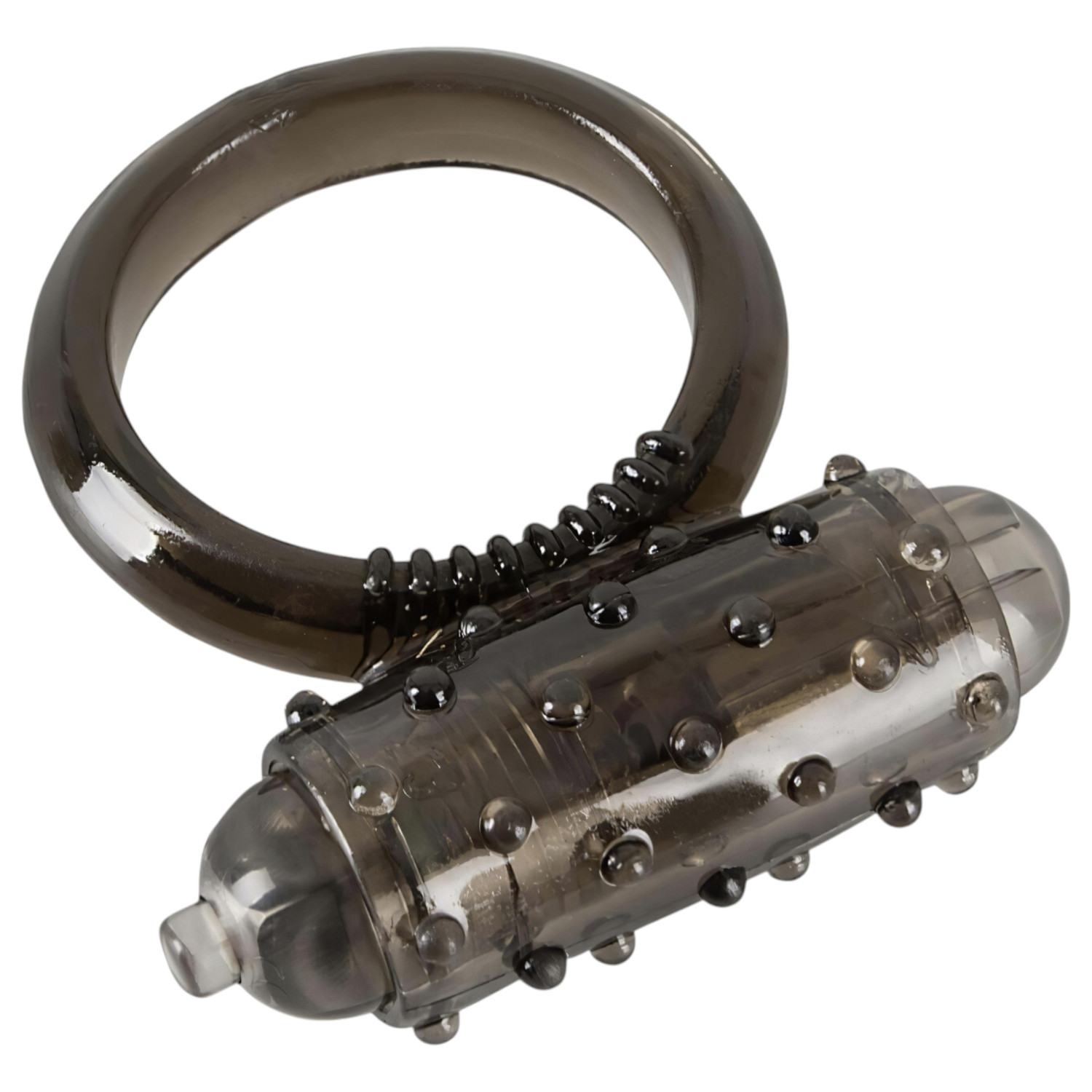 You2Toys - silikónový vibračný krúžok na penis - čierny