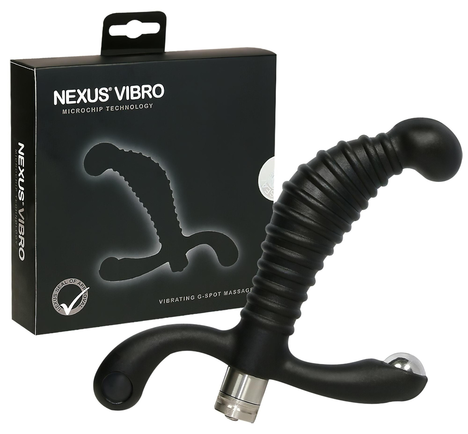 Nexus Vibro - vibrátor na prostatu - čierny