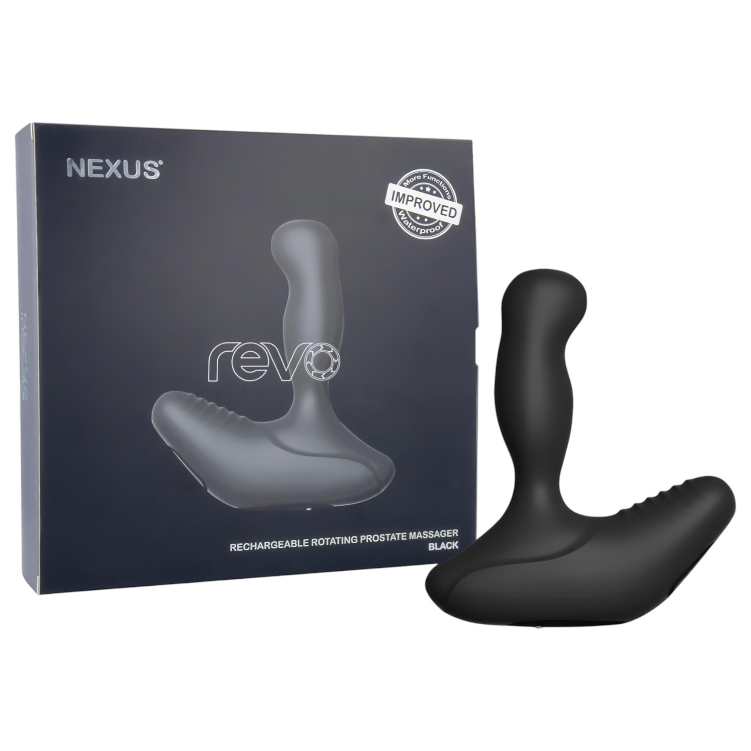 Nexus Revo - rotačný prostatový vibrátor (čierny)