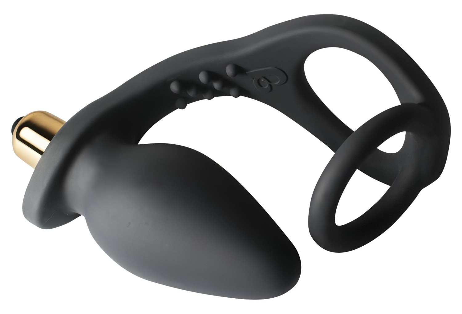 RO-ZEN dvojitý krúžok na penis a análny vibrátor