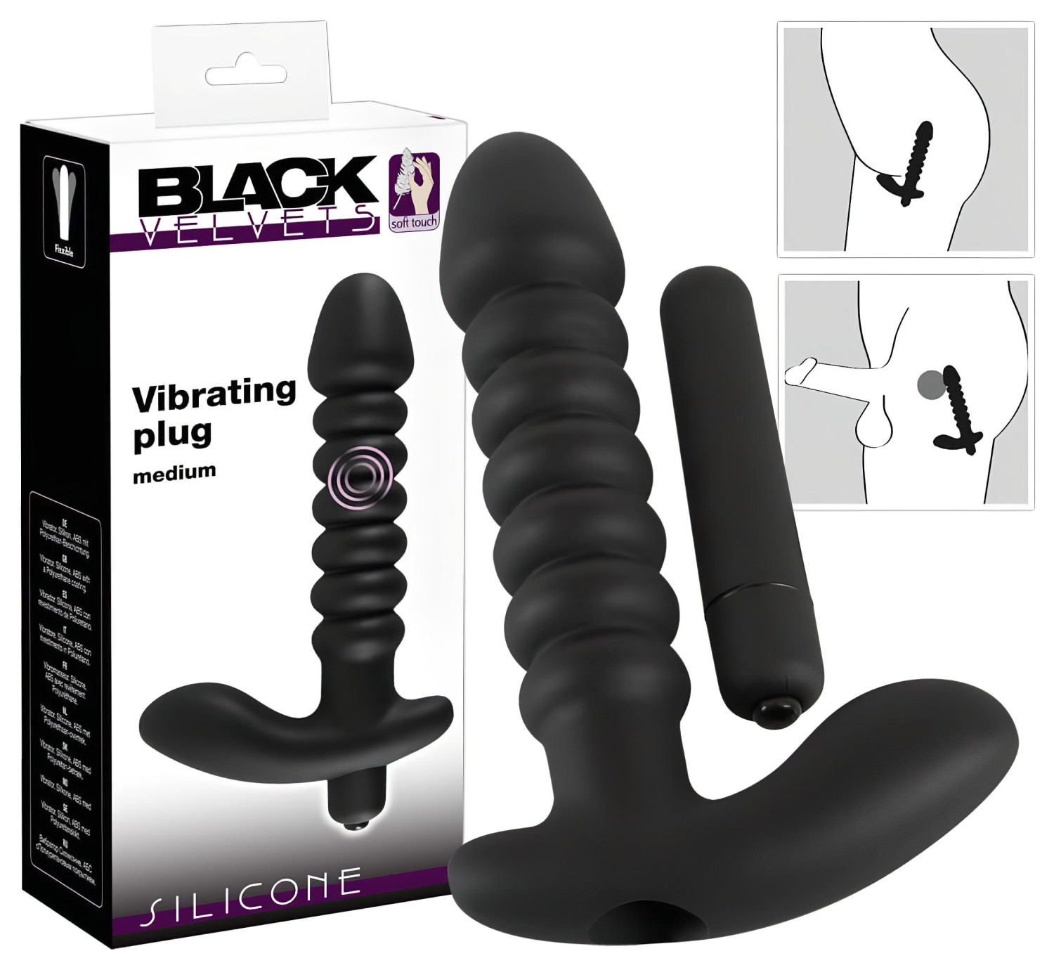 Black Velvets - vibrátor - stredný