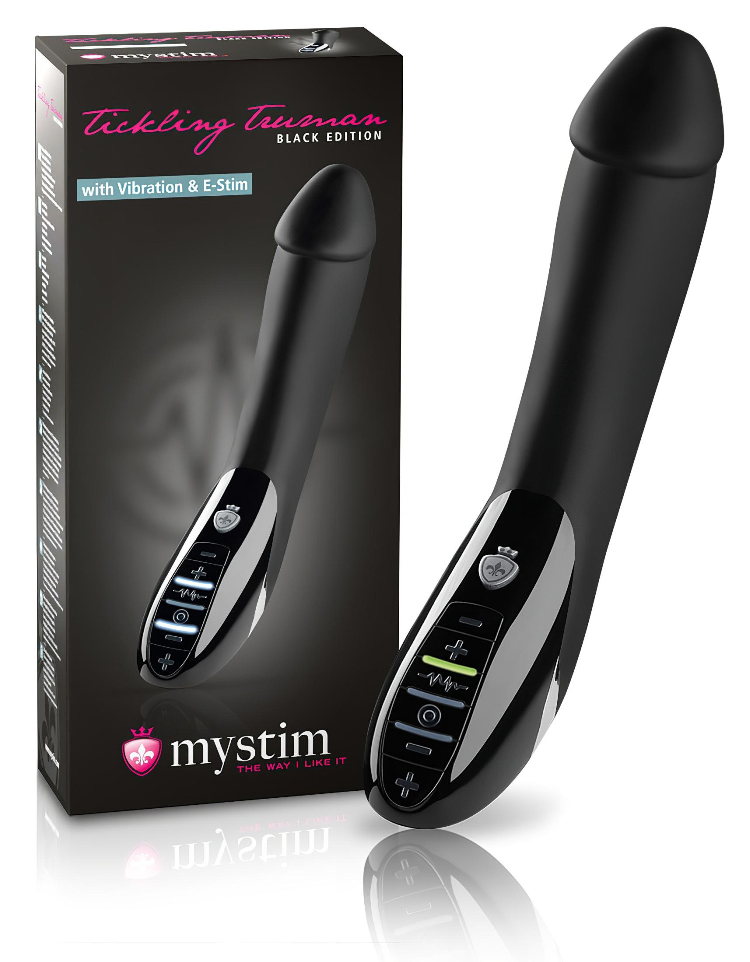 mystim - elektro stimulátor vibrátor - čierny