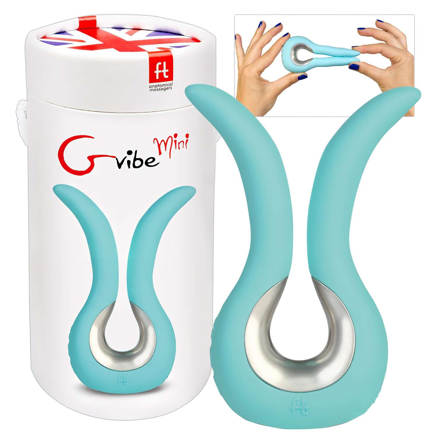 G-vibe Mini - USB silikónový vibrátor (mätový)