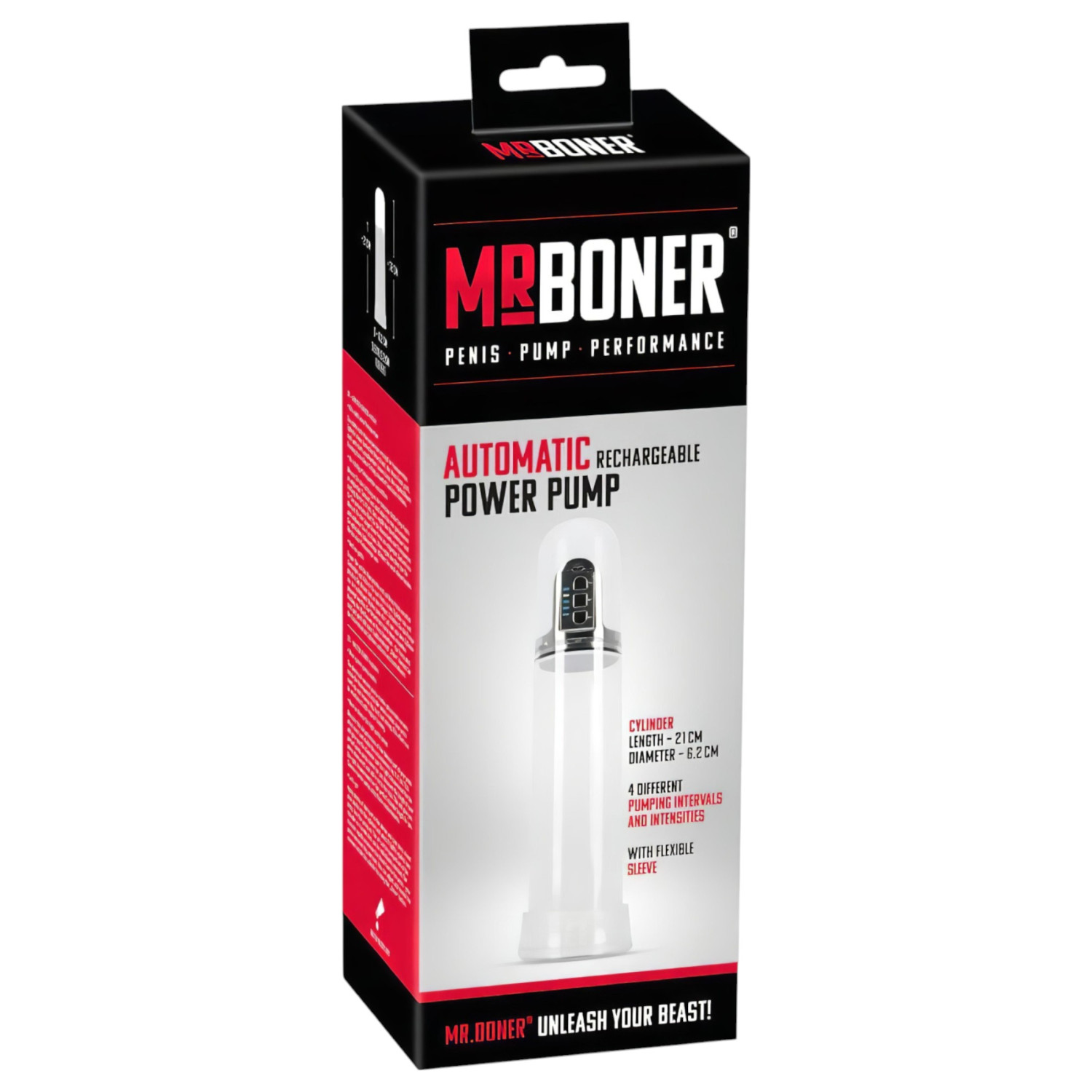 Mister Boner - automatická vákuová pumpa na penis - akumulátorová