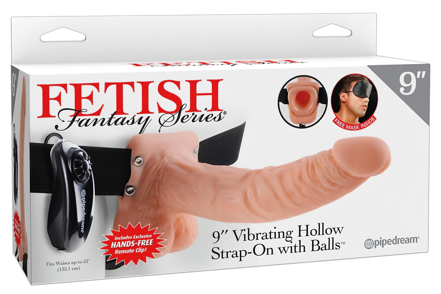 Fetish Strap-on 9 - pripínací vibrátor - realistický - telová farba