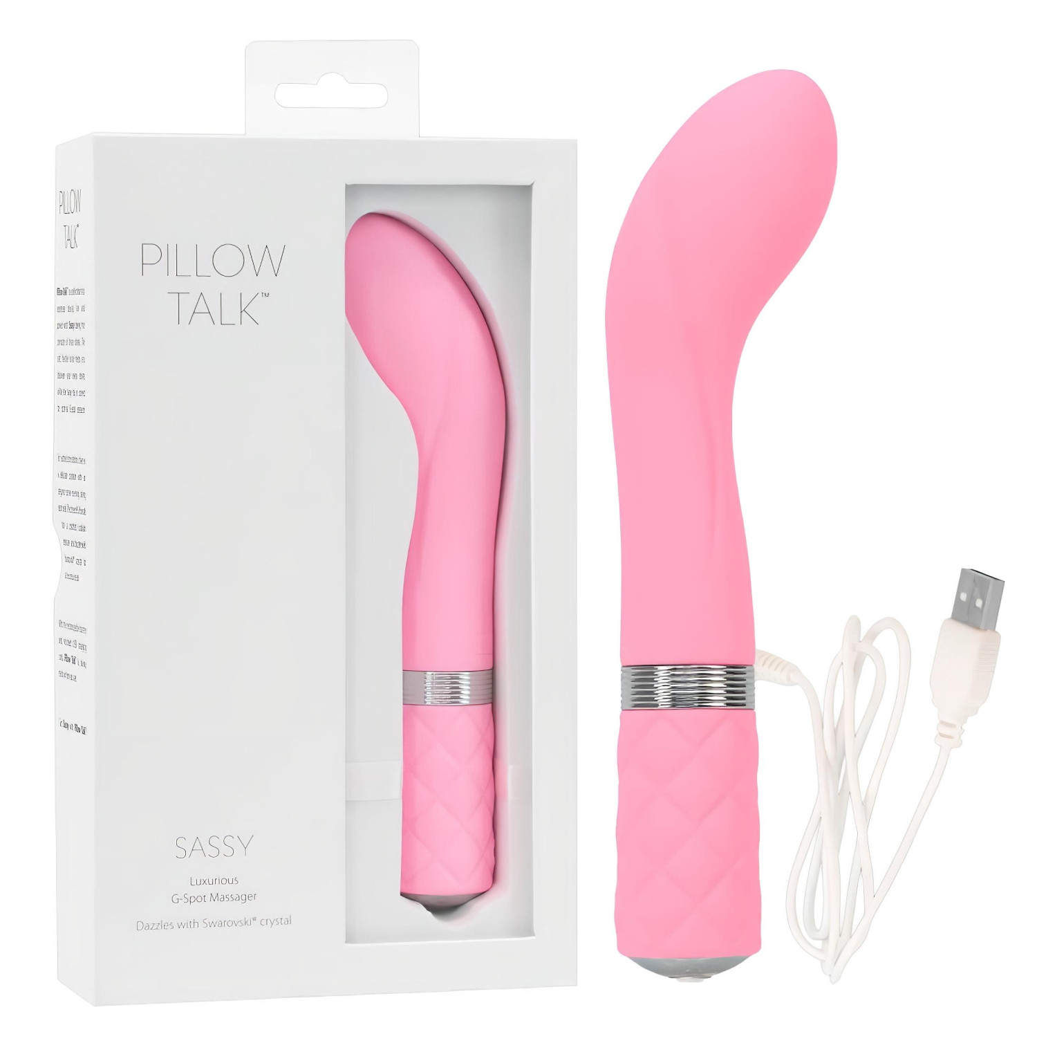 Pillow Talk Sassy - ružový G-bod vibrátor (USB nabíjanie)