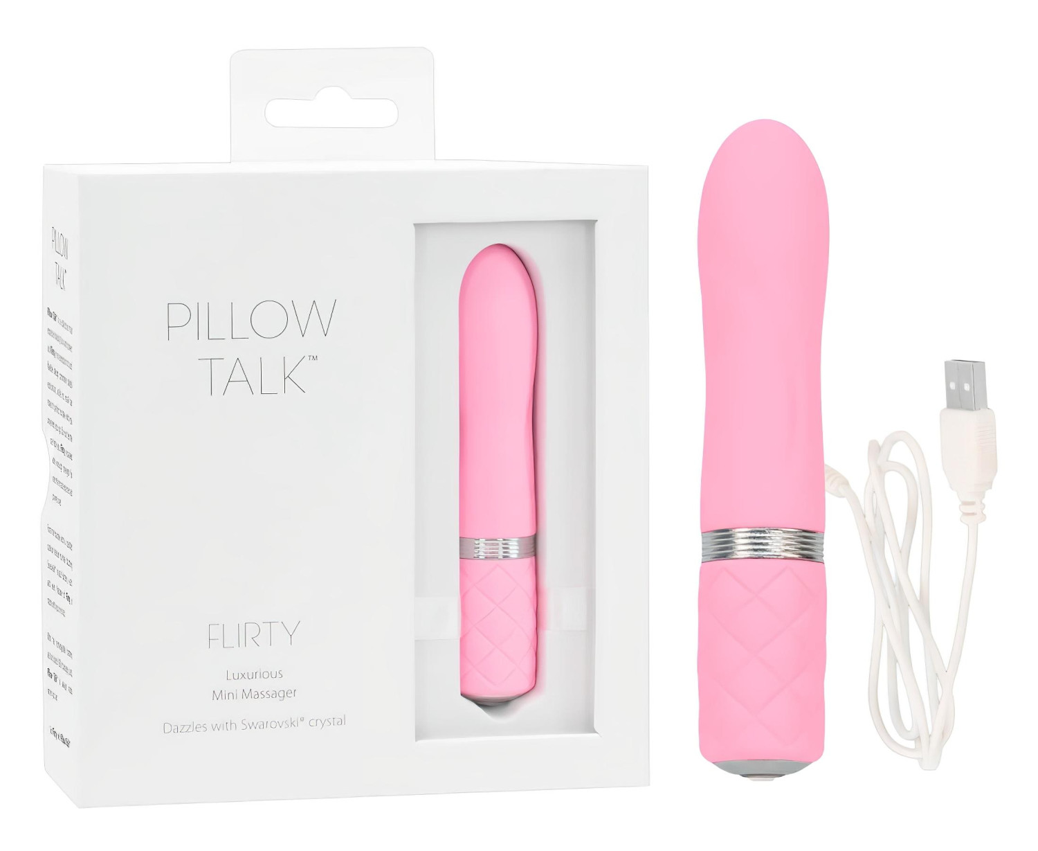 Pillow Talk Flirty - vibrátor tyčový nabíjateľný - ružový