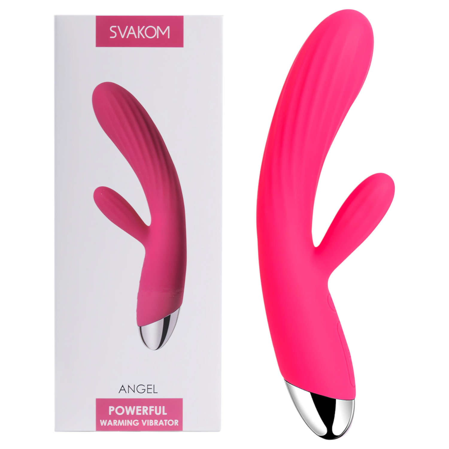Svakom Angel - vibrátor s dráždiacim ramienkom - vodotesný