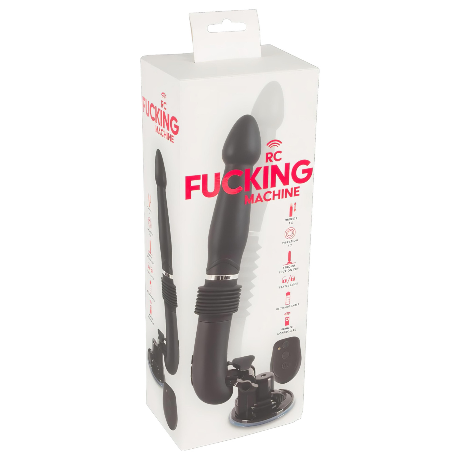 You2Toys - RC Fucking Machine - nabíjací batériový vibrátor (čierny)