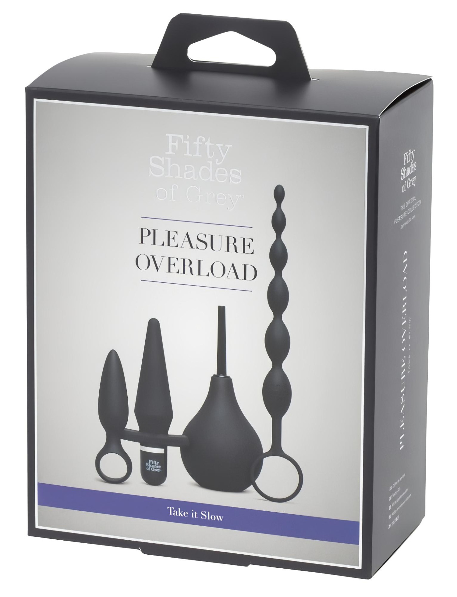 Fifty Shades of Grey - análna súprava 4v1 - čierna