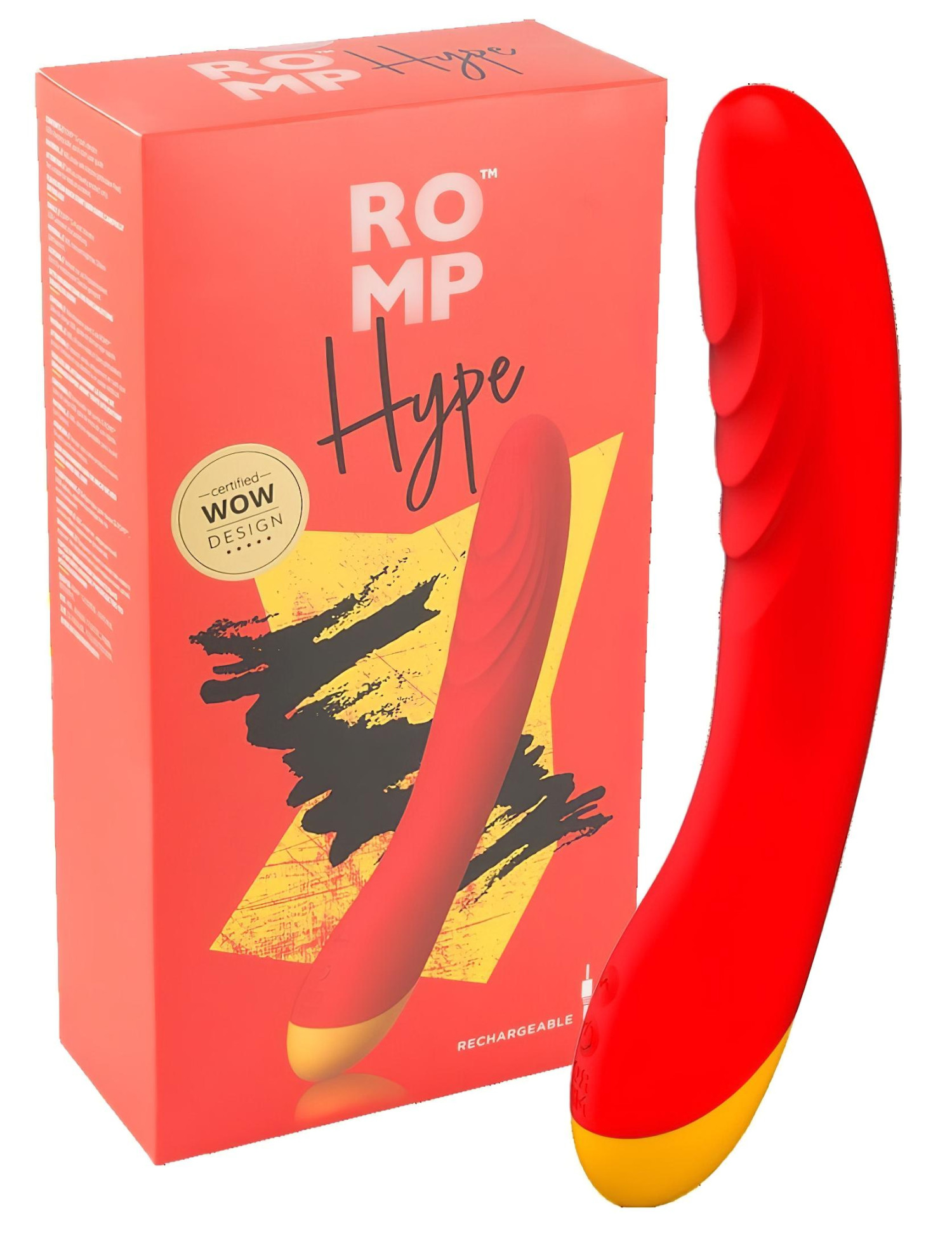 ROMP Hype - vibrátor na G bod - vodotesný - oranžový