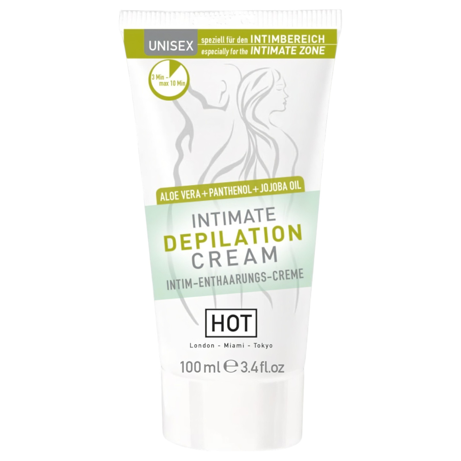 HOT Intimate - intímny depilačný krém so špachtľou - 100 ml