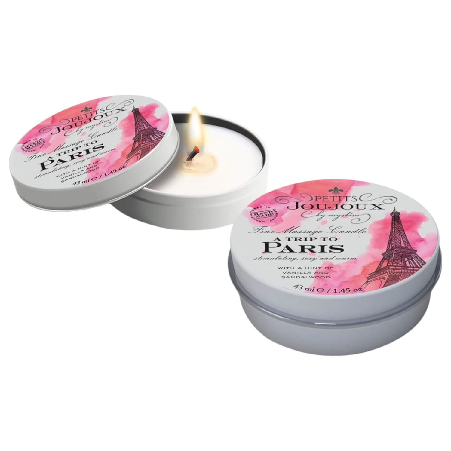Petits Joujoux - masážna sviečka - vanilka santalové drevo - 43 ml