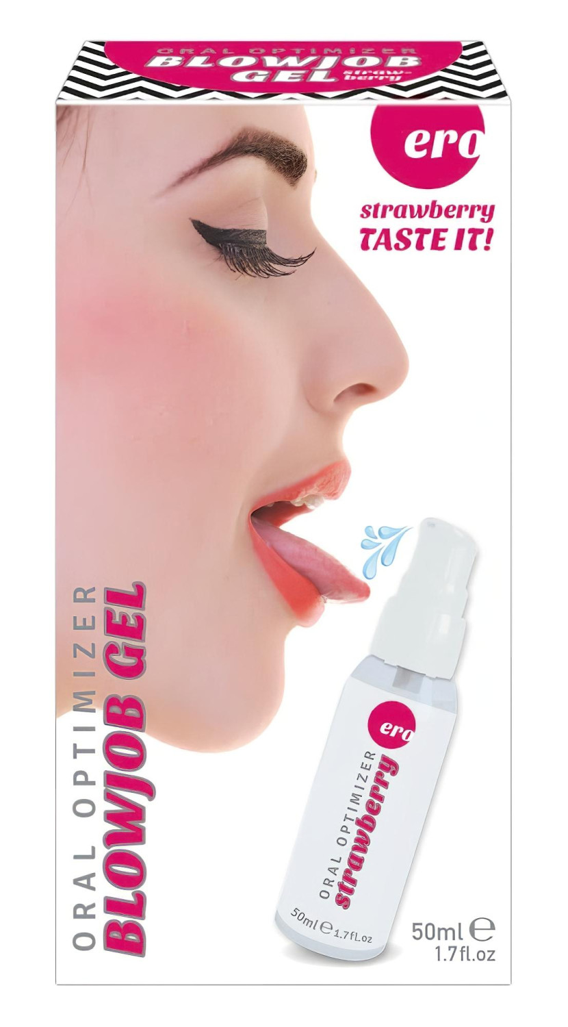 HOT - Blowjob Gel - orálny lubrikačný gél - jahoda (50 ml)
