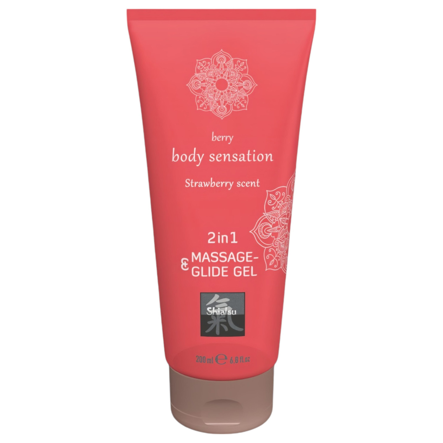 Shiatsu - masážny lubrikant - jahodová vôňa - 200 ml