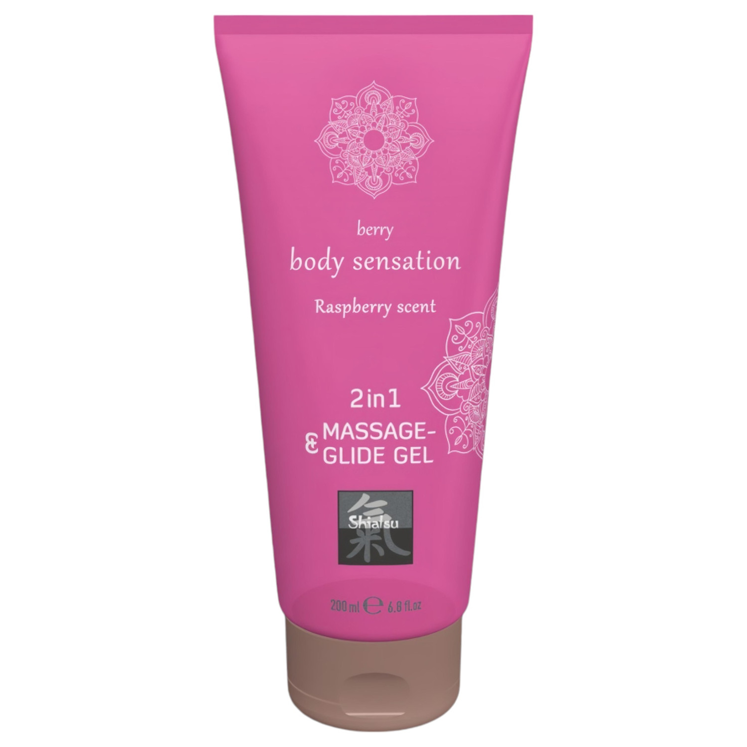 Shiatsu - masážny lubrikant - malinová vôňa - 200ml