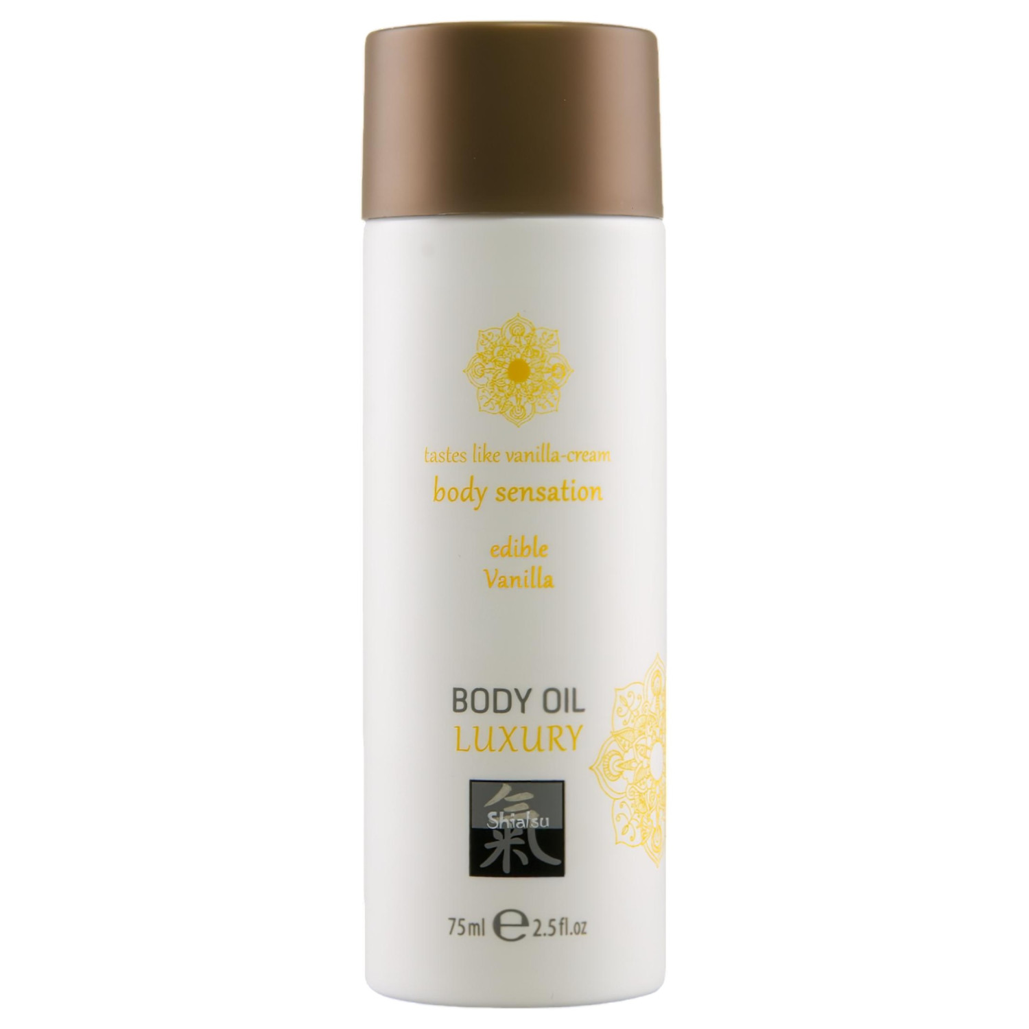 Shiatsu Luxury - jedlý masážny olej - vanilka - 75 ml