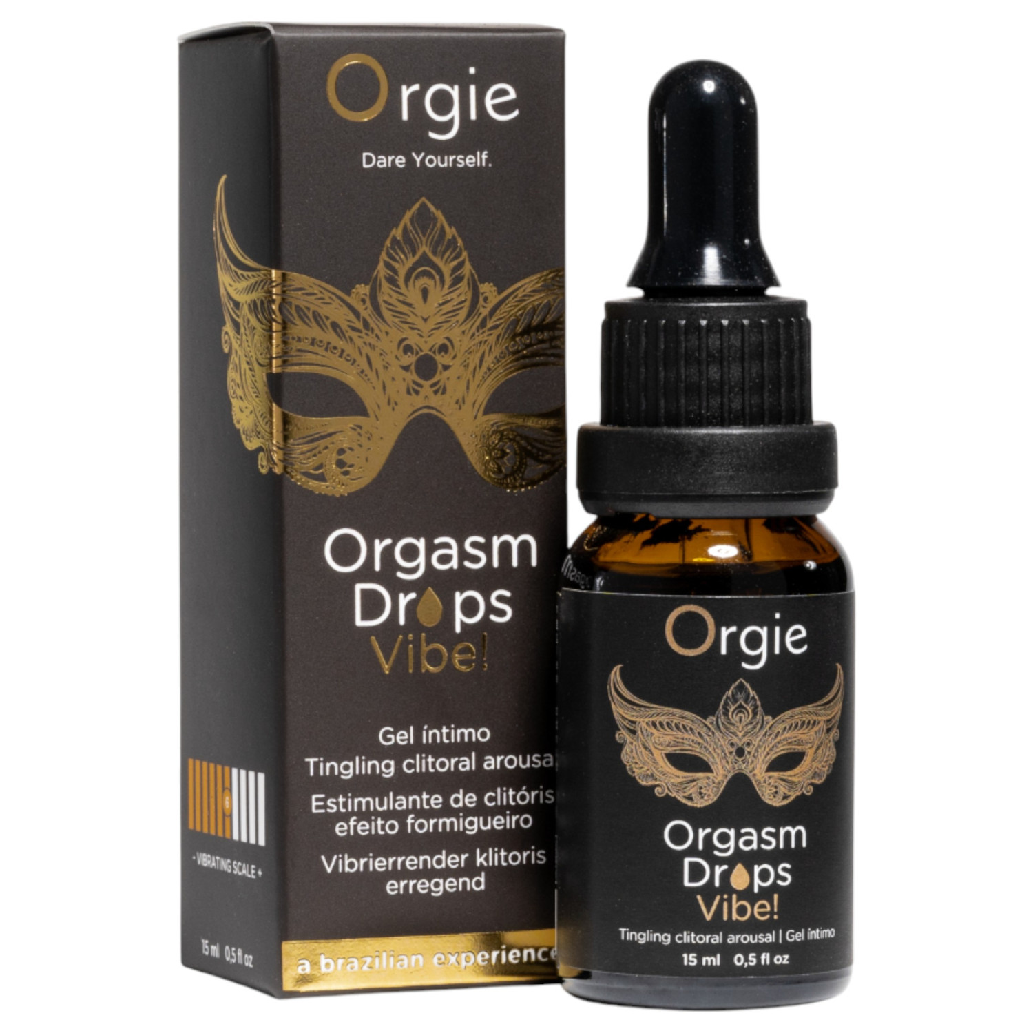Orgie Orgasm Drops Vibe - štekliaci intímny gél pre ženy (15ml)