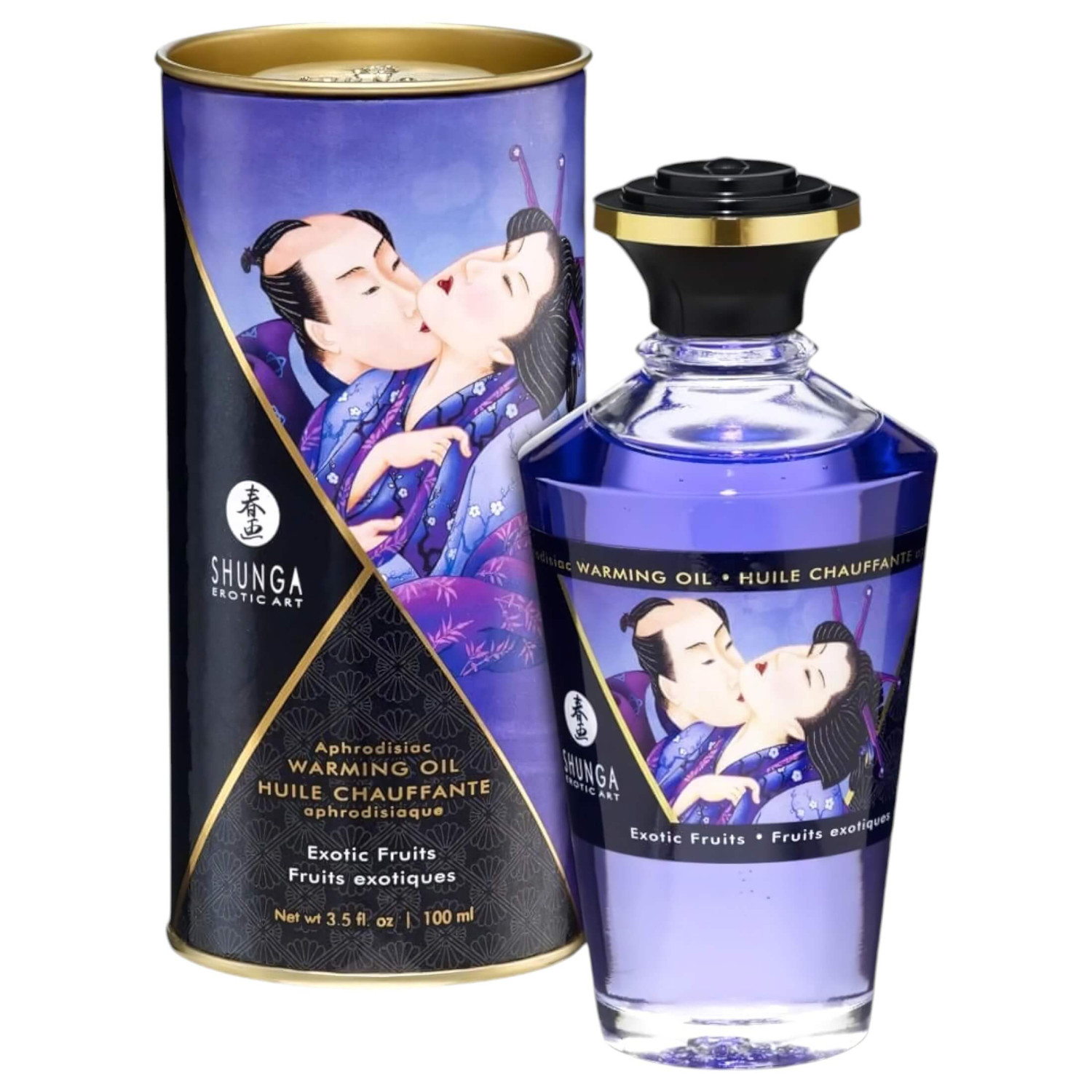 Shunga - hrejivý masážny olej - exotické ovocie - 100 ml