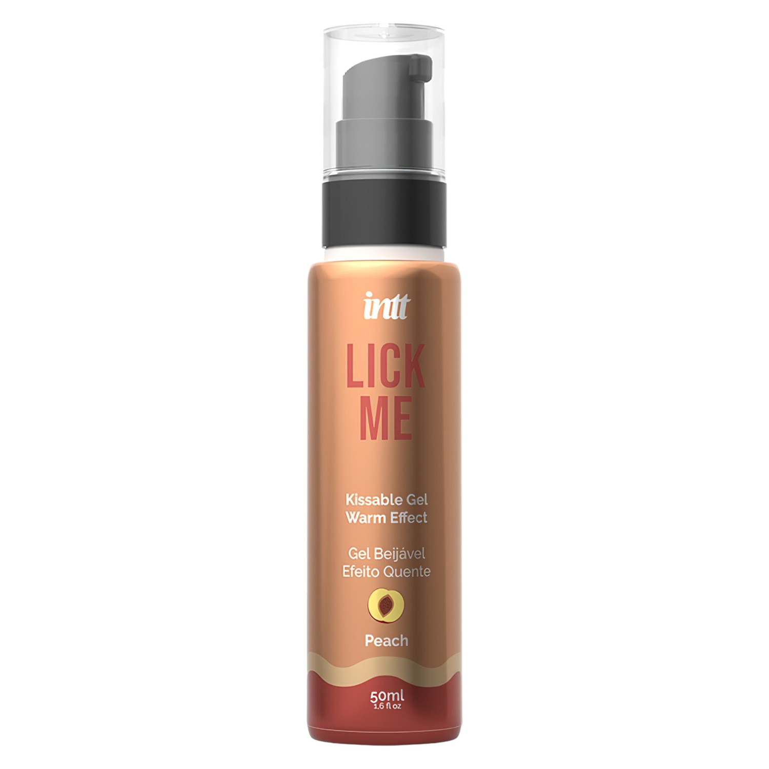 Intt Lick Me - hrejivý lubrikačný gél - broskyňa - 50 ml
