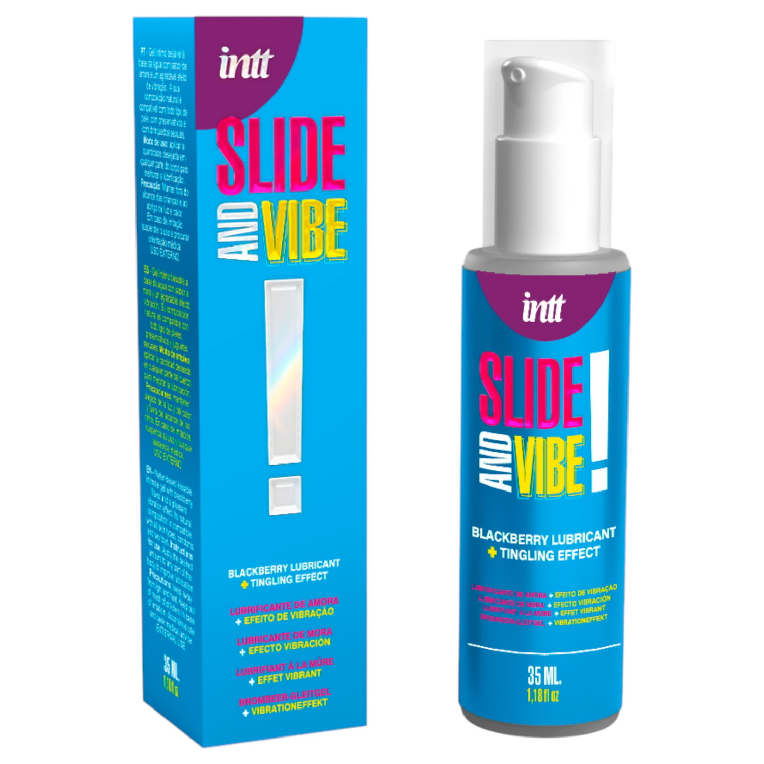 Intt - jedlý stimulačný intímny lubrikačný gél - černica 35 ml