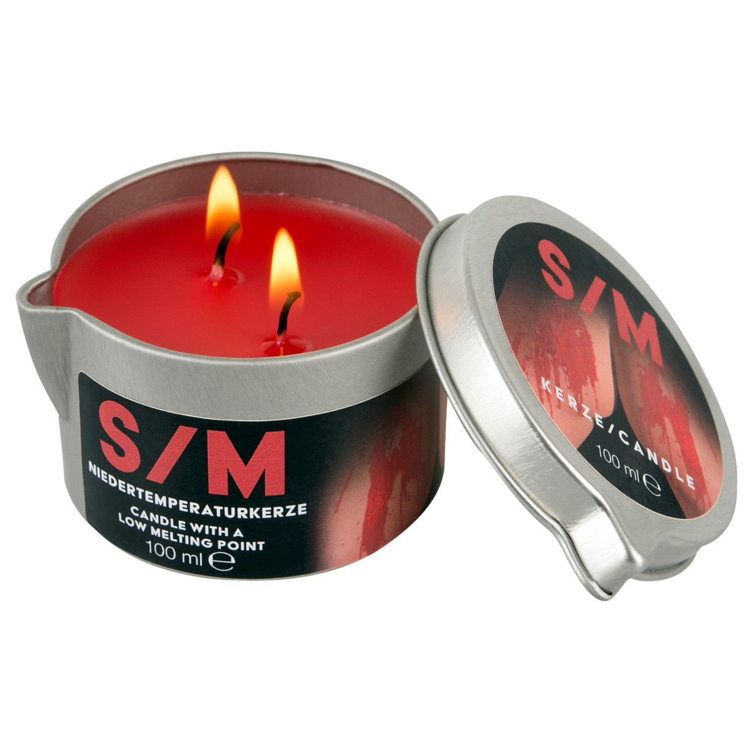 BDSM Kerze - erotická vosková sviečka - parafín - 100 ml