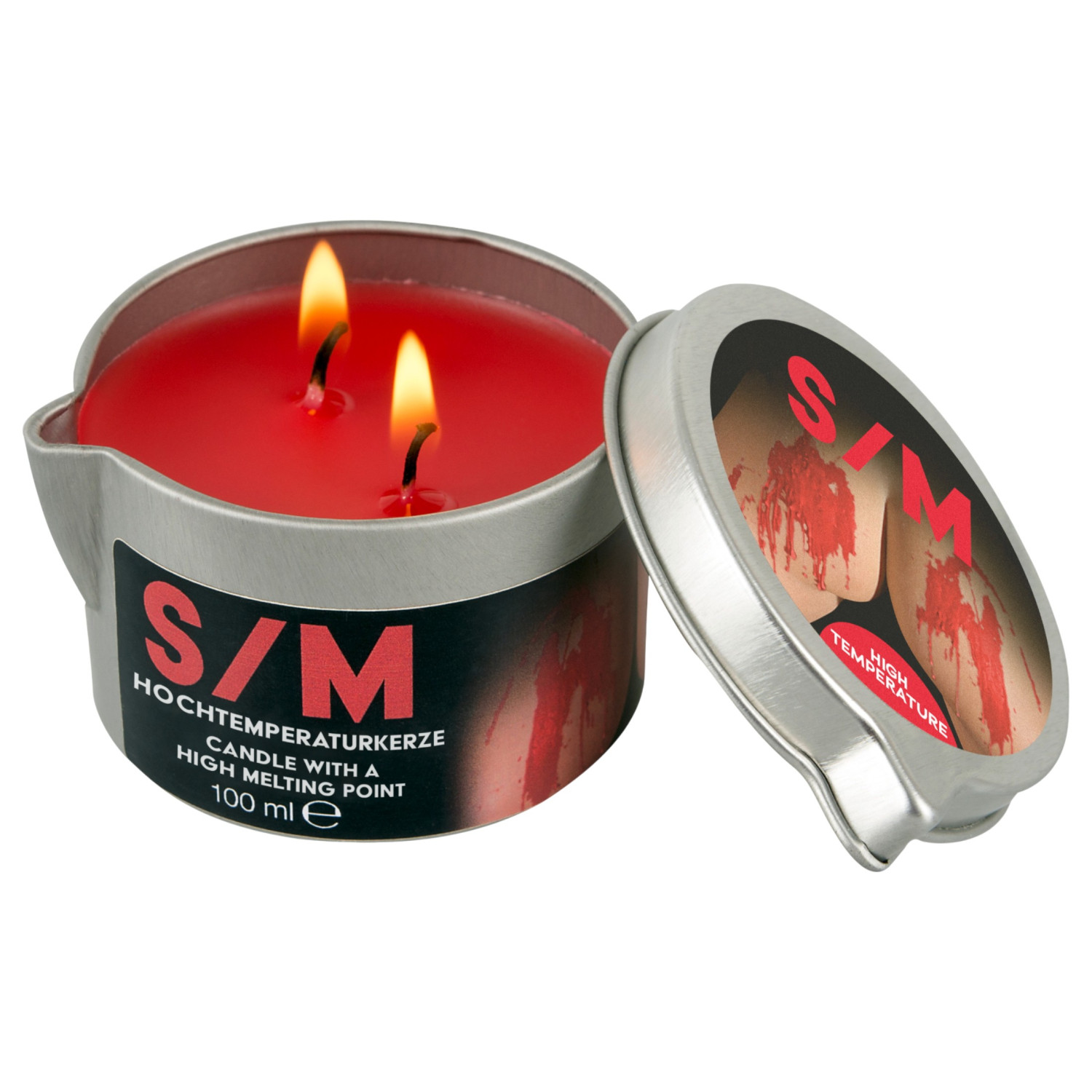 BDSM High Temperature - parafínová telová sviečka - 100 ml