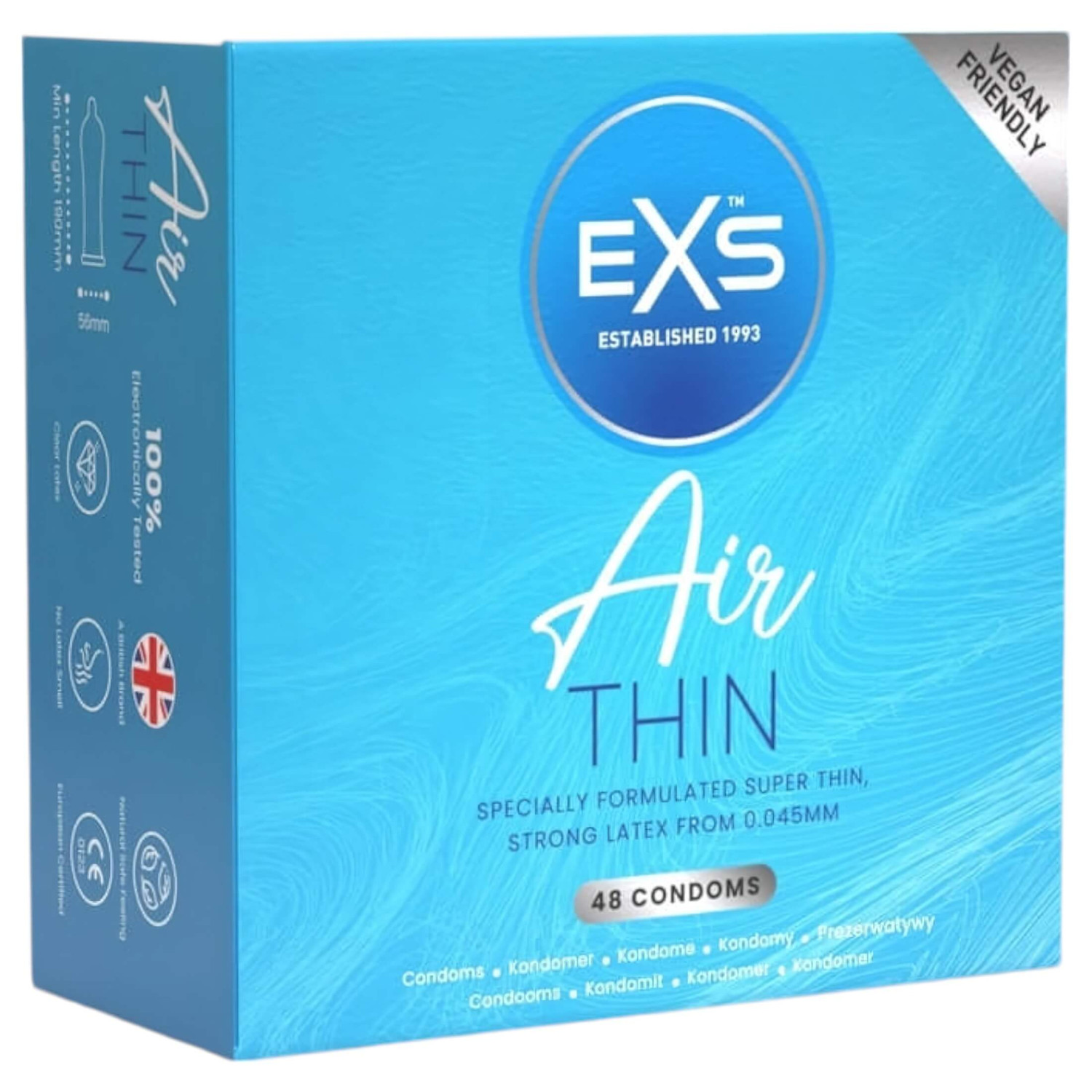 EXS - ultra tenké latexové kondómy - 48 ks