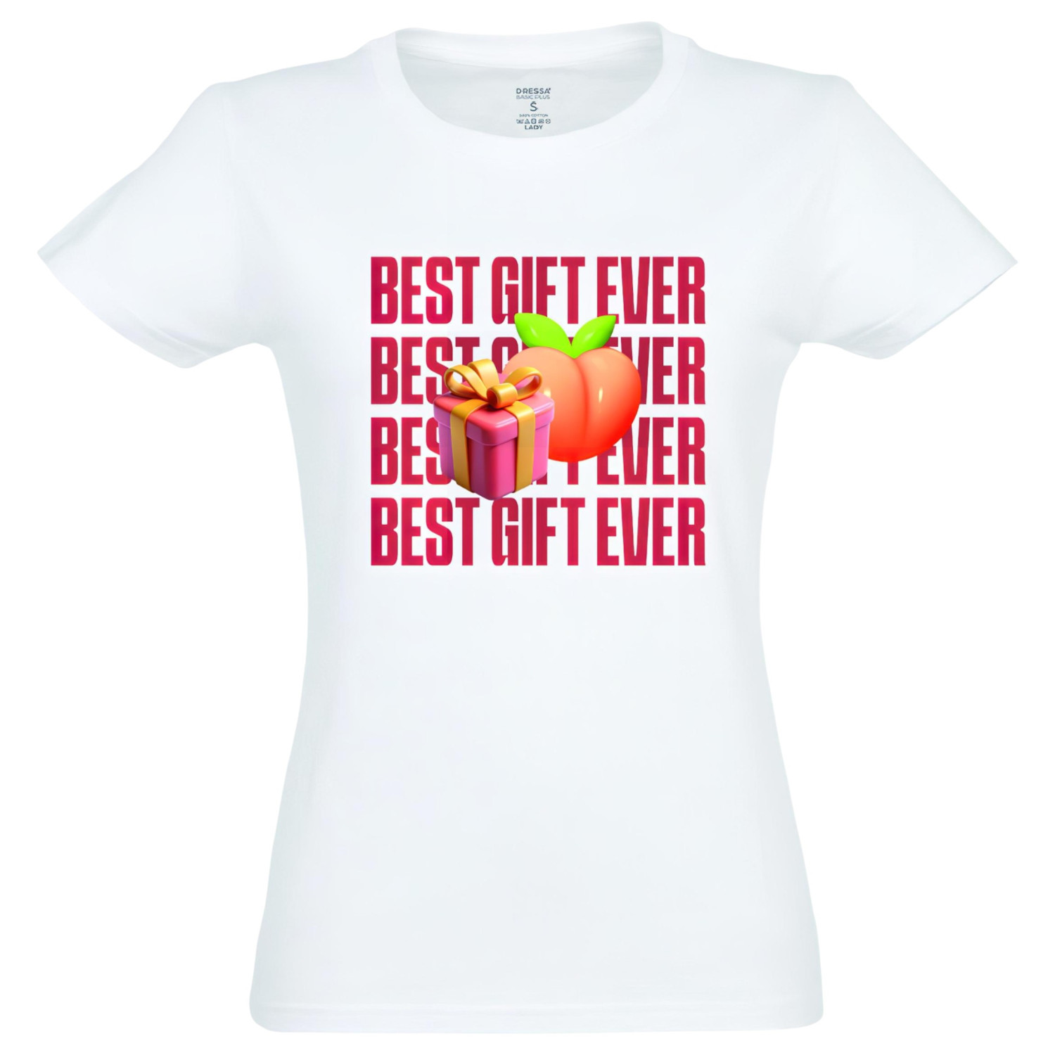 Best Gift Ever - dámske tričko - biele - XXL