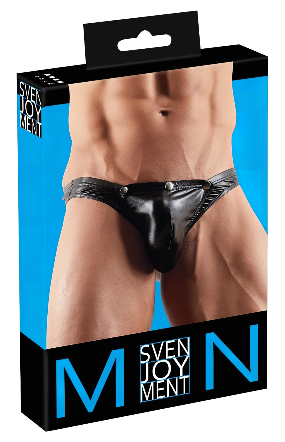 Pánske odopínateľné tanga - čierne - XL