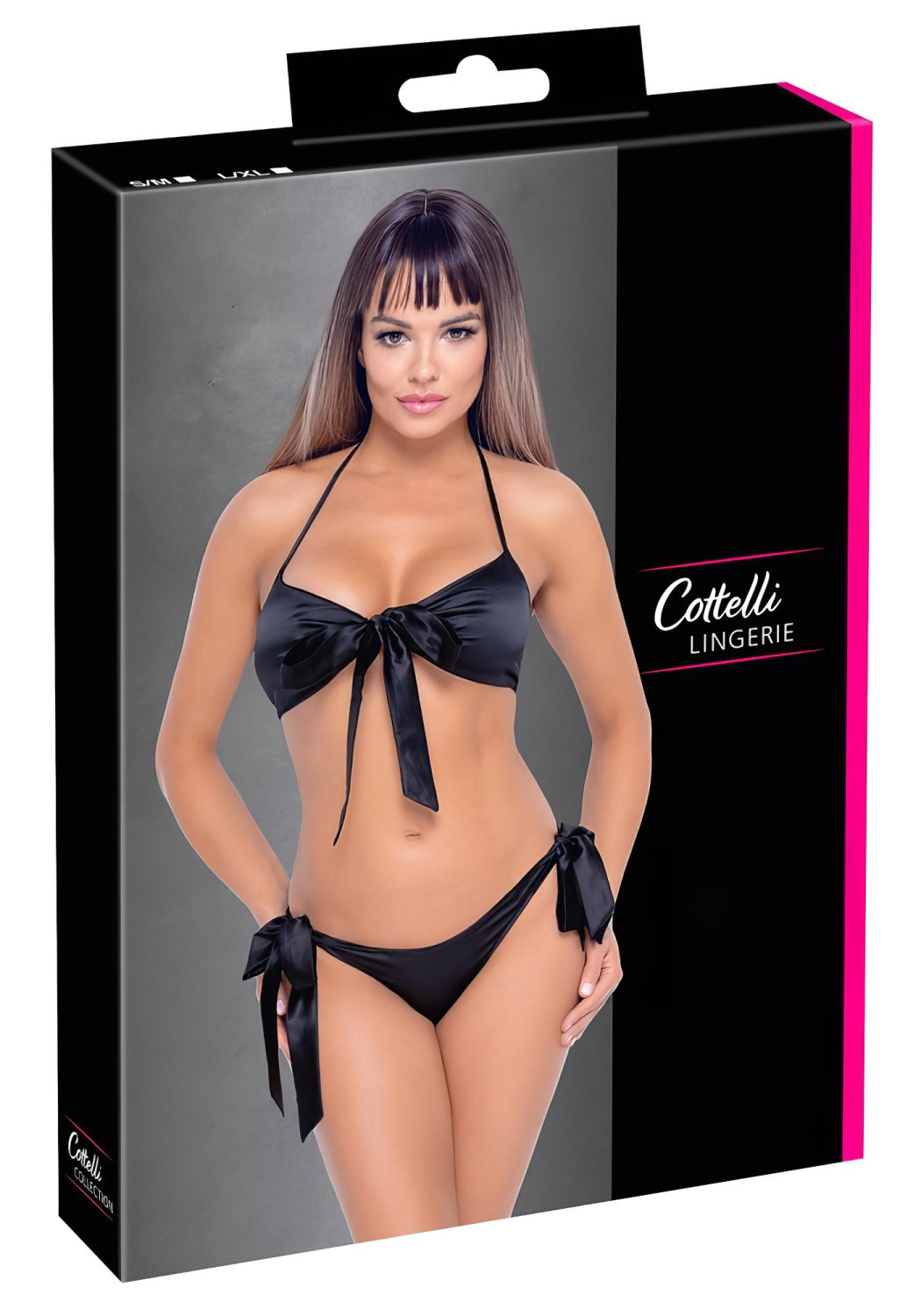 Cottelli - bikinový set podprsenky (čierny)