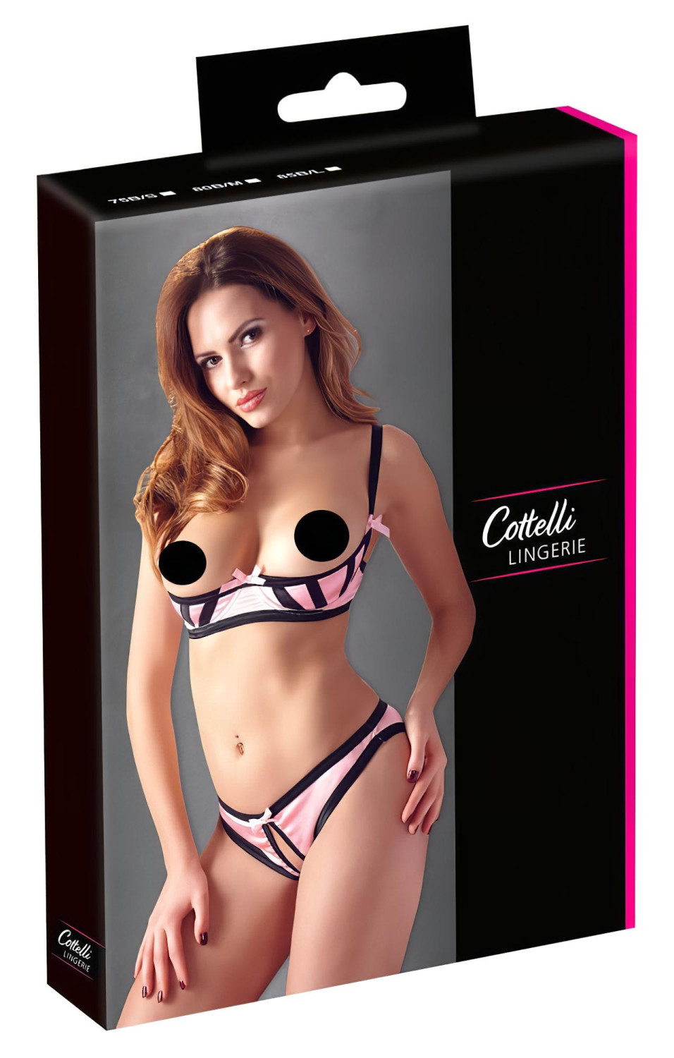 Cottelli - Pruhovaný podprsenkový set