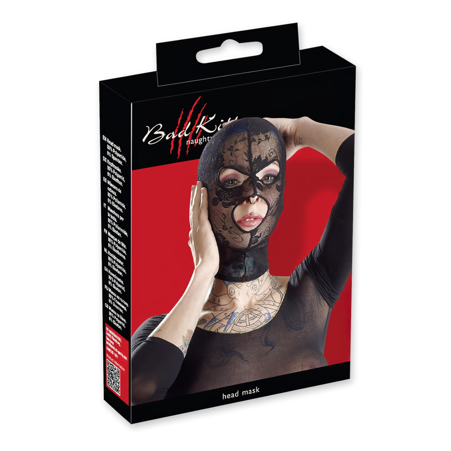 Bad Kitty - čipkovaná maska na ústa