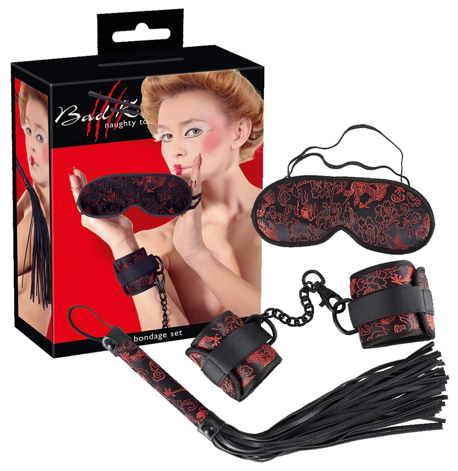 Bad Kitty - ázijská súprava (červeno-čierna)