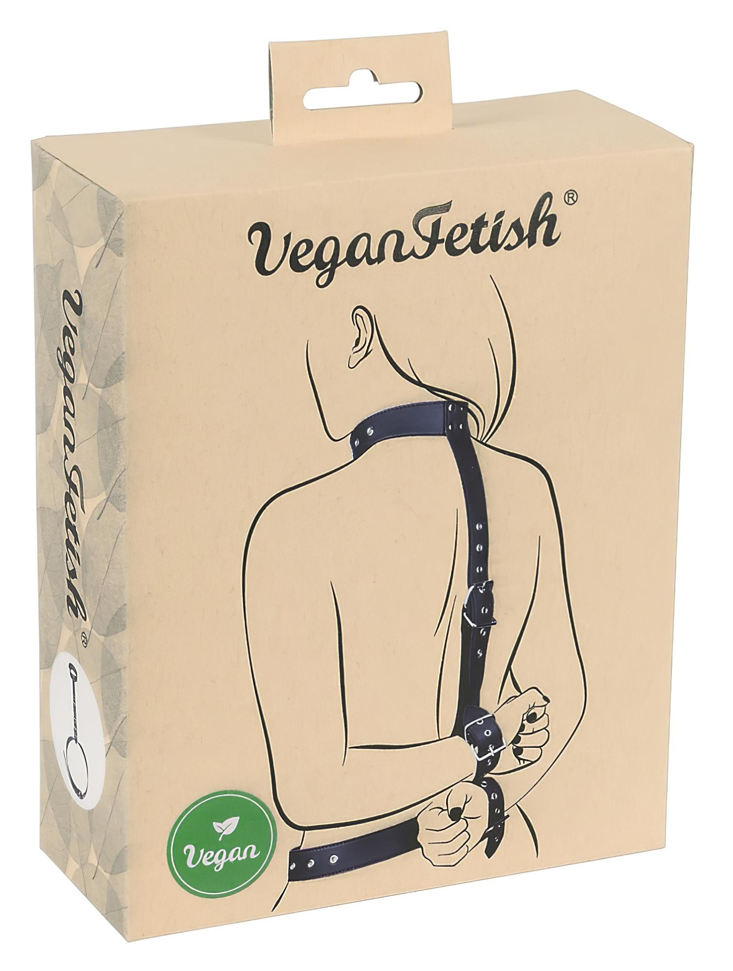 Vegan Fetish - putá na zápästia a predlaktia - čierne