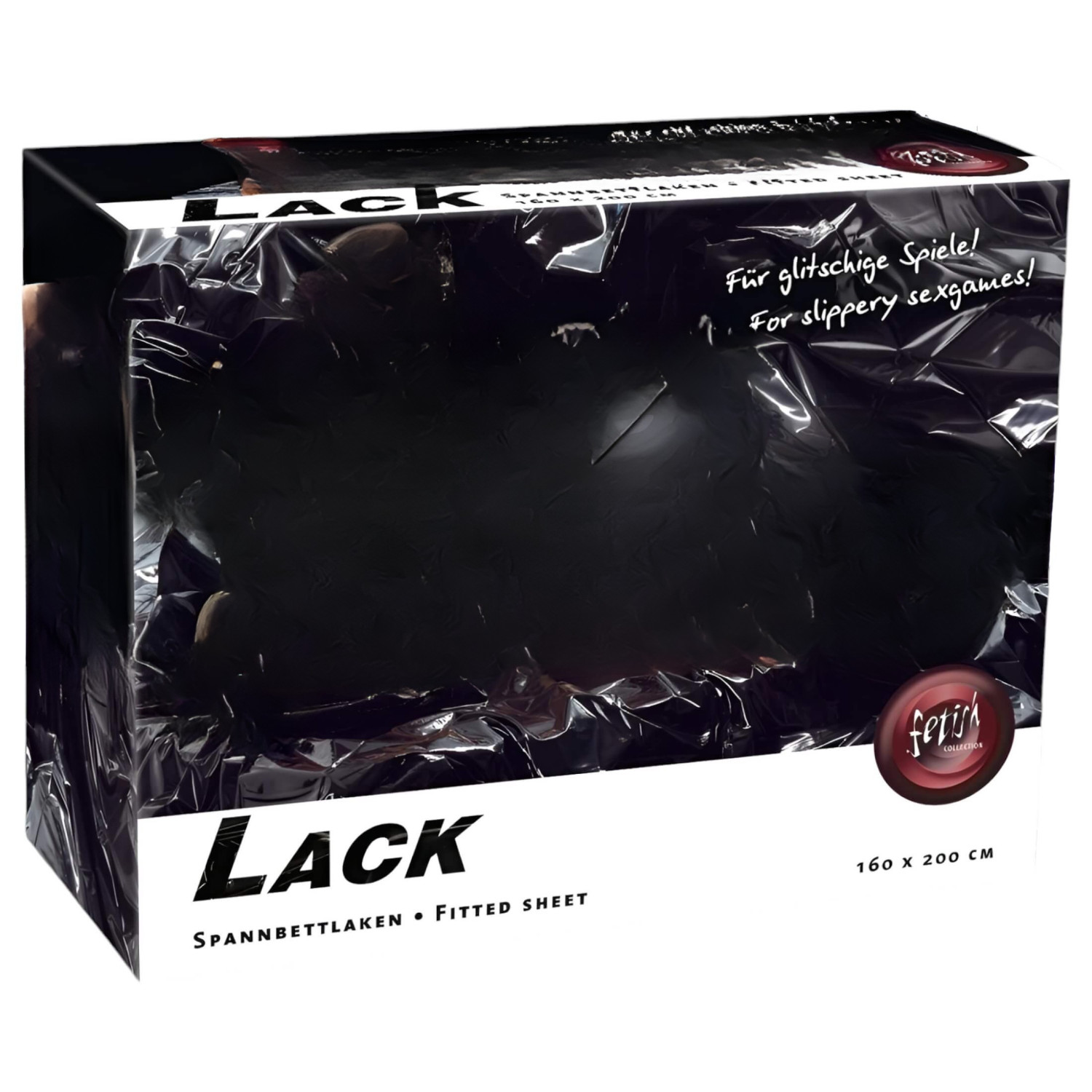 Lak lepedlo - napínacie prestieradlo - čierne - 160x200 cm