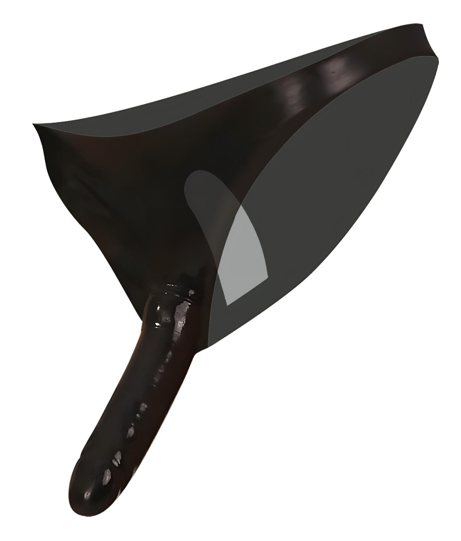 LATEX - latex nohavičky s dildom zvnútra aj zvonka - čierne S-L