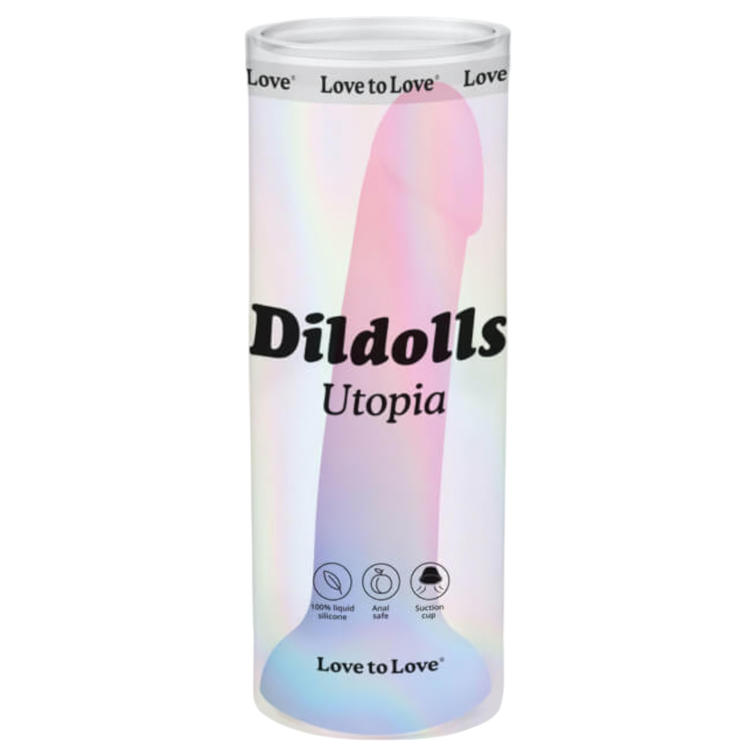 Dildolls Utopia - realistický dildo s prísavkou - silikón