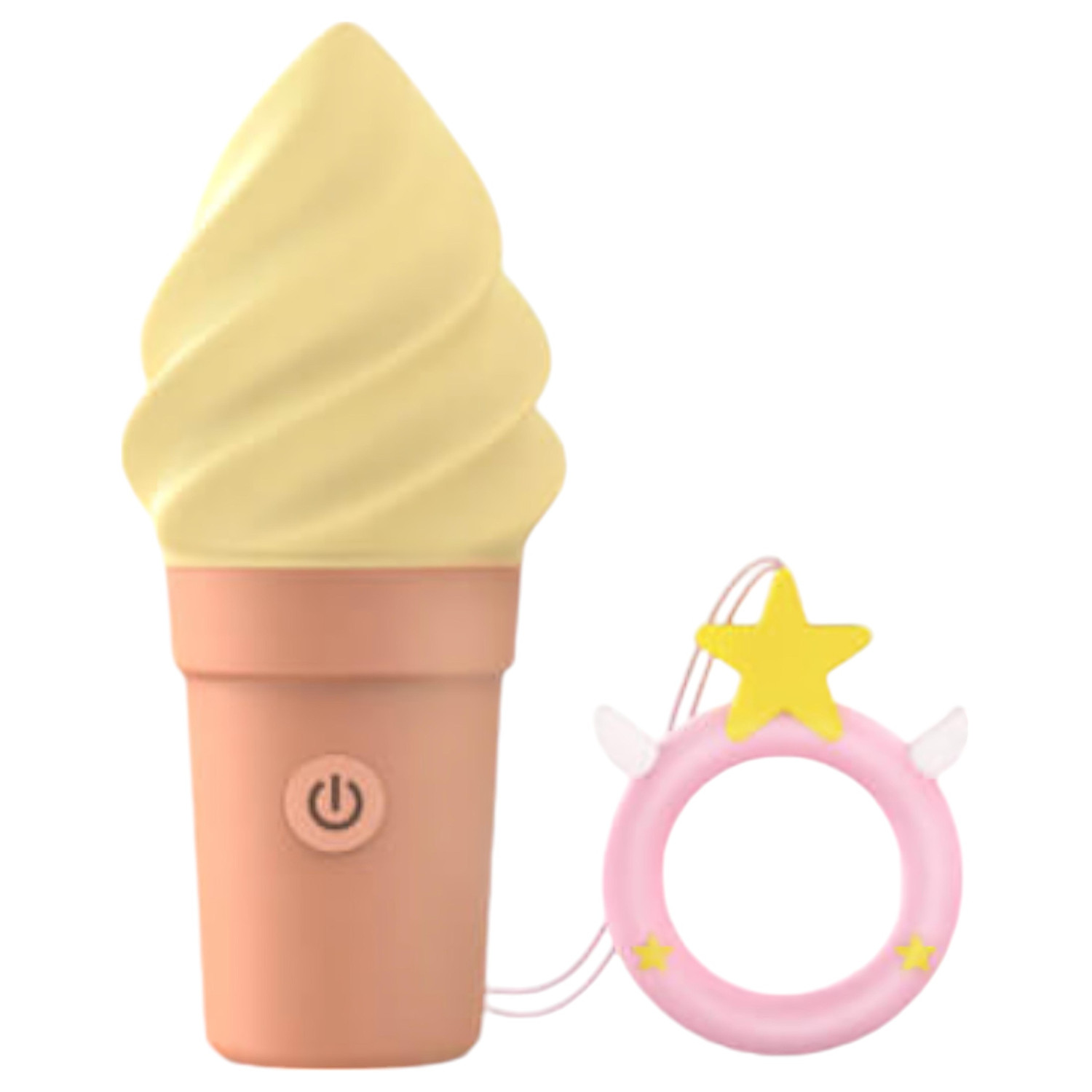 Love to Love Cand Ice - nabíjateľný klitorálny vibrátor (vanilka)