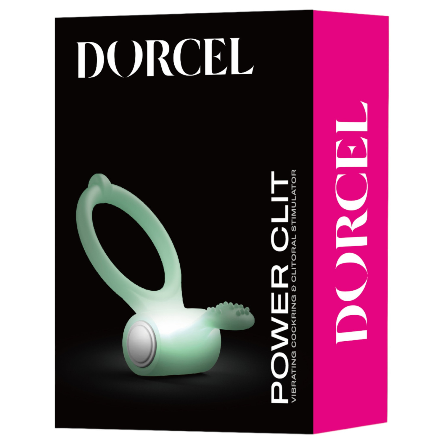 Dorcel - vibračný erekčný krúžok svietiaci v tme - biely
