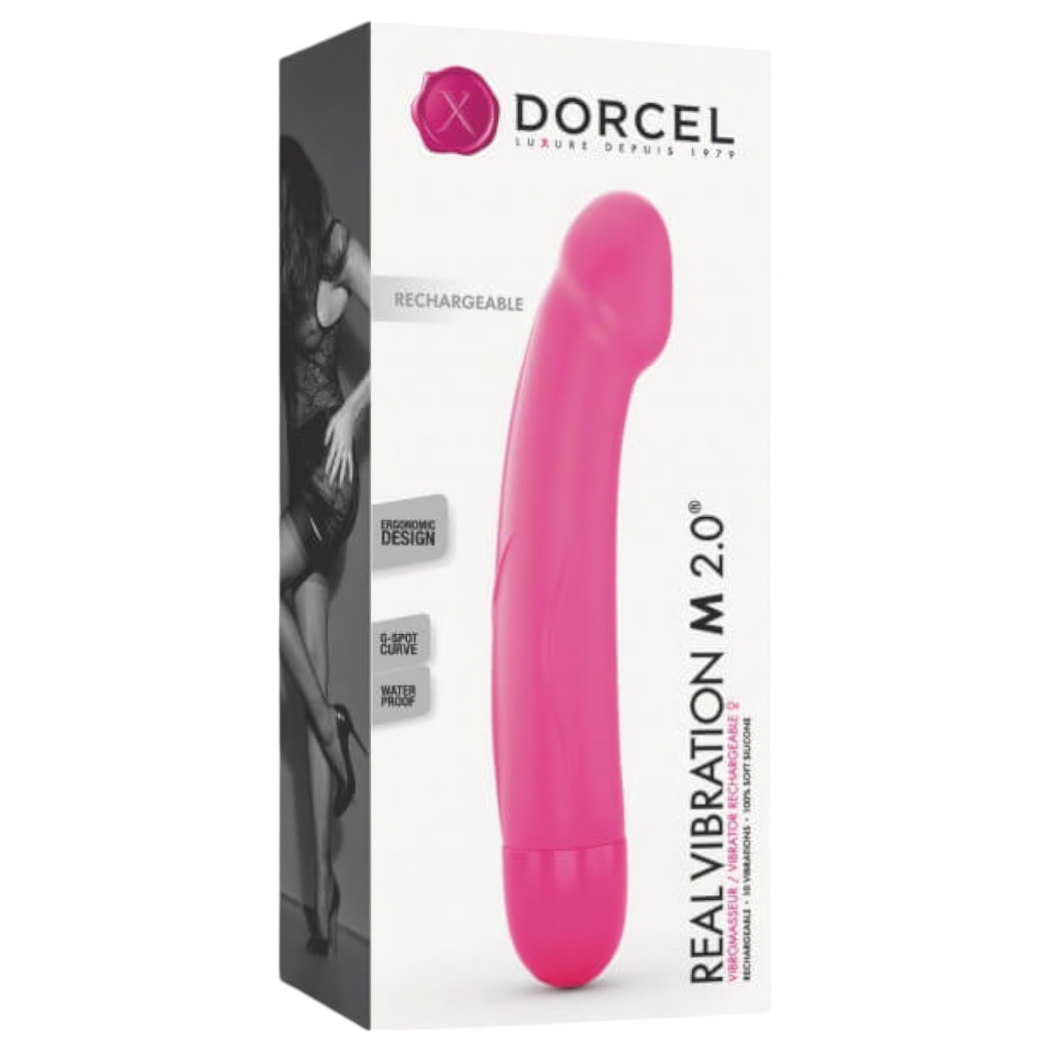 Dorcel Real Vibration M 2.0 - akumulátorový vibrátor (ružový)