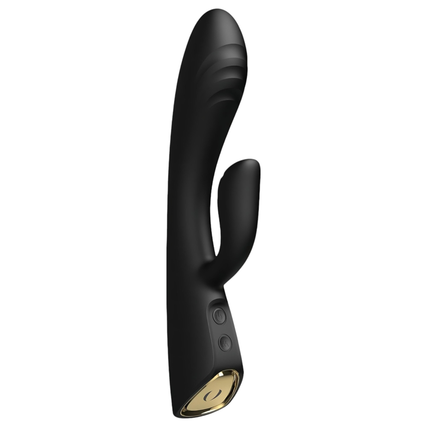 Dorcel Flexi Rabbit - hrejivý vibrátor s klitorisovou ramenou (čierna)